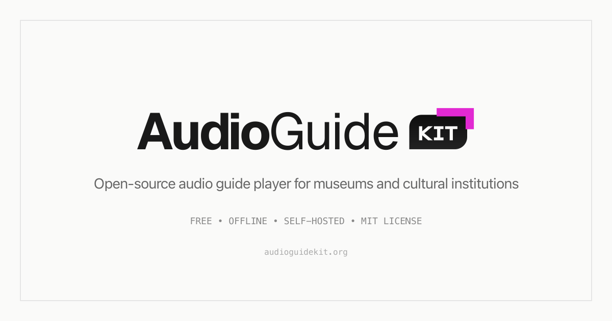 AudioGuideKit screenshot 1